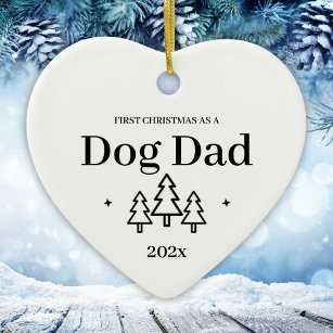 Dog Dad First Christmas Ornament