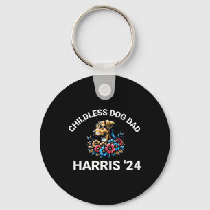 Dog Dad For Kamala Harris 2024 1  Key Ring