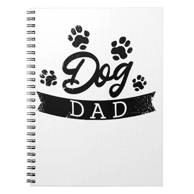 Dog Dad Funny Design - Gift idea for dogs owners o Notebook (Front)