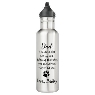 Dog Dad Funny Father's Day Joke - Humour Dog Dad 710 Ml Water Bottle