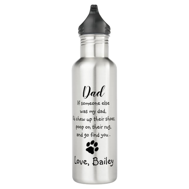 Dog Dad Funny Father's Day Joke - Humour Dog Dad 710 Ml Water Bottle (Right)