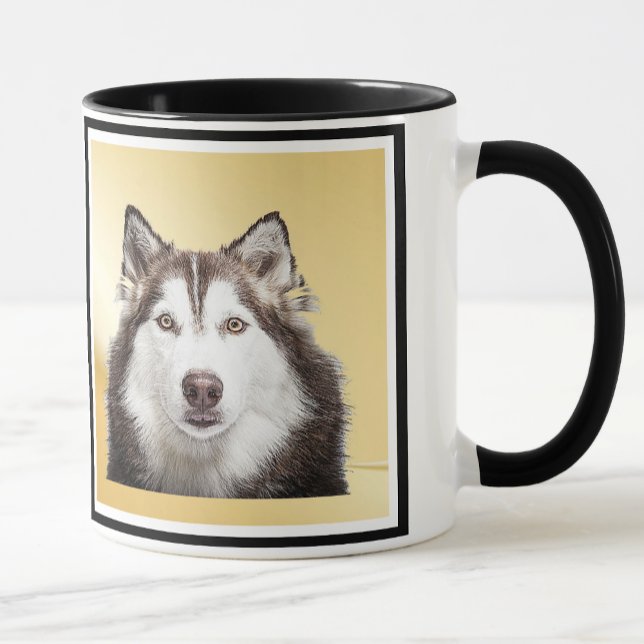 Dog Dad Funny Father's Day Pet Photo Black Inside Mug (Creator Uploaded)