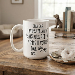 Dog Dad Gift, Fathers Day, Dog Dad, Personalised Coffee Mug