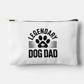 Dog Dad Gift Idea - Legendary Dog Dad Design Accessory Pouch