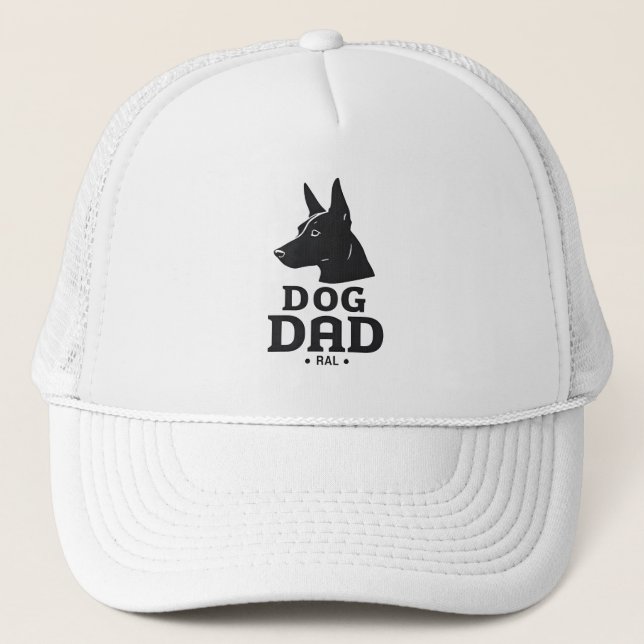 Dog Dad Gifts for Him – Funny & Custom Gea Trucker Hat (Front)