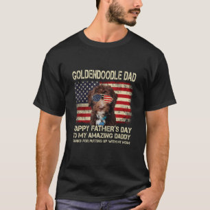 Dog Dad Goldendoodle Dog Dad Happy's Day T-Shirt