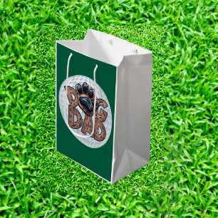 Dog Dad Golf  Medium Gift Bag