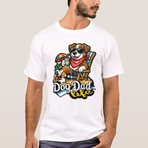 Dog Dad Life Funny Dog Lover T-Shirt Gift for Him