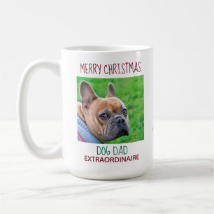 Dog Dad - Merry Christmas Pet Dog Photo Coffee Mug