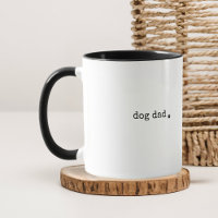 Dog Dad or Custom Text Minimal Retro Typewriter