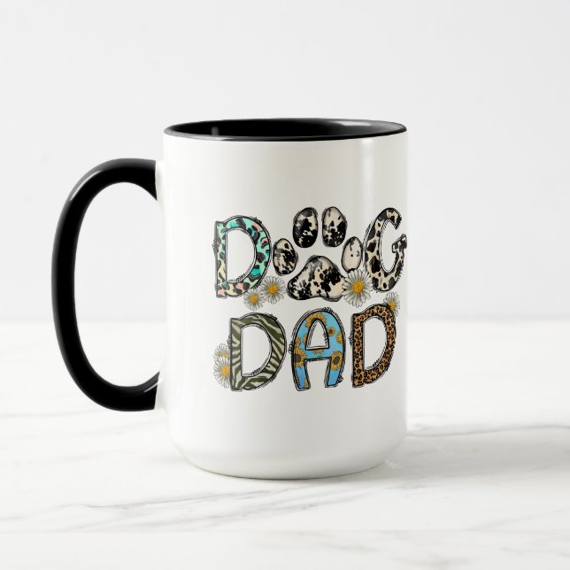 Dog Dad Personalised Mug (Left)
