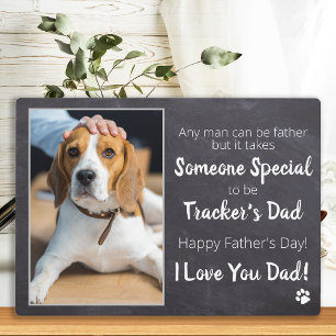 Dog Dad Personalised Pet Photo Father's Day Plaque