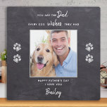 Dog Dad Personalised Pet Photo Father's Day Plaque<br><div class="desc">"You are the Dad every dog wishes they had." ! This Fathers Day give Dad a cute personalised pet photo plaque from his best friend. Personalise with the dog's name & favourite photo. This dog dad fathers day plaque will be a favourite of all dog dads and dog lovers !...</div>