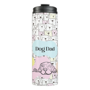 Dog Dad Pet Parent Dog Print Tumbler