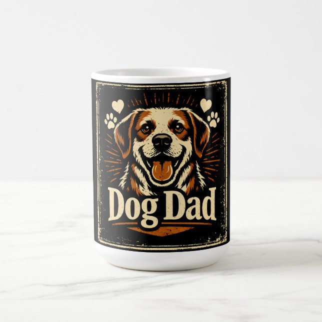 Dog Dad – Proud Canine Father Love Coffee Mug (Center)