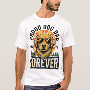 Dog Dad Shirt Vintage Golden Retriever Retro Desig