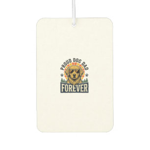 Dog Dad Shirt Vintage Golden Retriever Retro Desig Car Air Freshener
