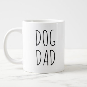 "Dog Dad" Simple Modern Farmhouse Large Coffee Mug
