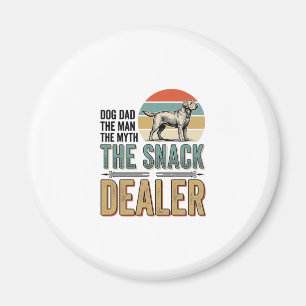Dog Dad Snack Dealer Vintage Dog Lover Shirt_1 Magnet