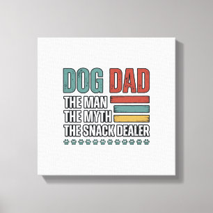 Dog Dad The Snack Dealer Vintage Paw Print Shirt_1