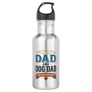 Dog Dad Vintage Engraving T-Shirt Design_1 532 Ml Water Bottle