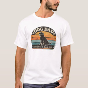 Dog Dad Vintage T-Shirt Best Friend Best Life