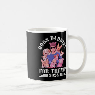 Dog Daddies For Trump 2024 Childless Dog Lady Vote Coffee Mug