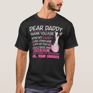 Dog Daddy Fathers Day Tee For Chihuahua
