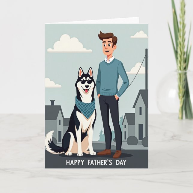 Dog Dads Day Graphic Card (Front)