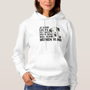 Dog Dalmatian Doesn't Like People Cute Dogs Hoodie