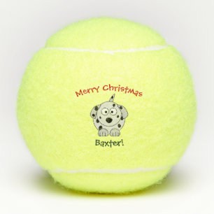 Dog Dalmatian Pet Toy Cute Christmas Tennis Balls