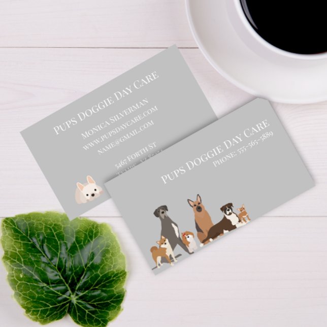 Dog Day Care Pet Sitting Training Business Card (Creator Uploaded)
