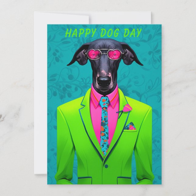 Dog Day Greeting Card – Funny Custom Pet Lover (Front)