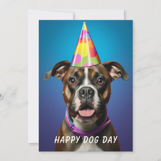 Dog Day Greeting Card – Funny Custom Pet Lover (Front)