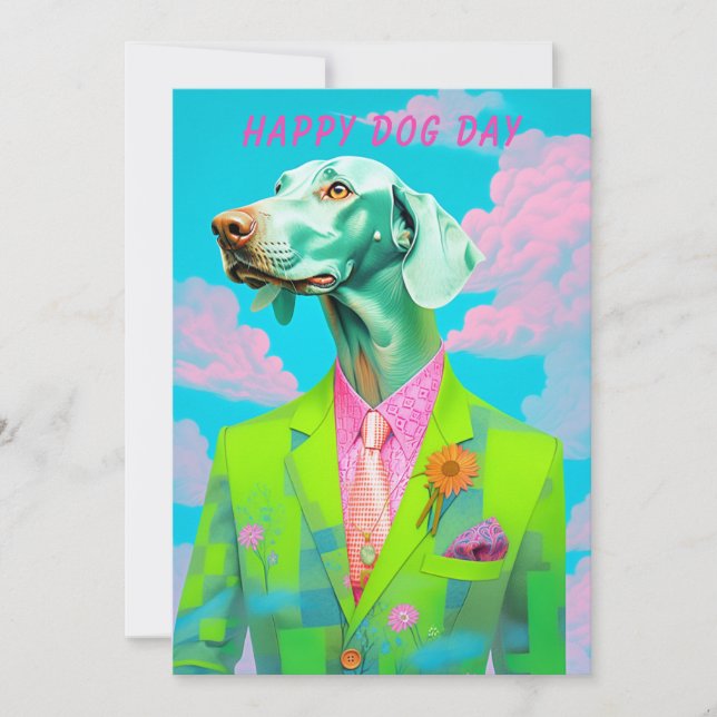 Dog Day Greeting Card – Funny Custom Pet Lover (Front)