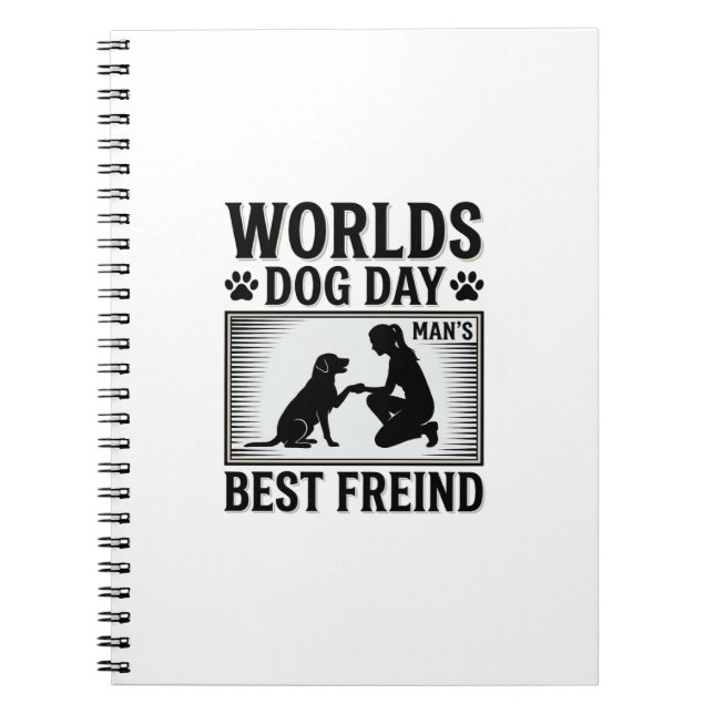 Dog Day Man’s Best Freind Vintage Notebook (Front)