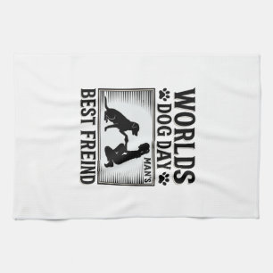 Dog Day Man’s Best Freind Vintage Tea Towel