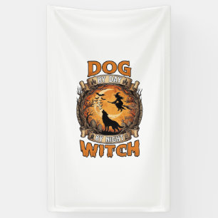Dog Day Witch Night Halloween Wolf Moon Bats_1 Banner