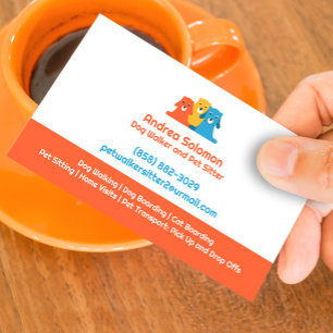 Dog DayCare Pet Care Business Card Template