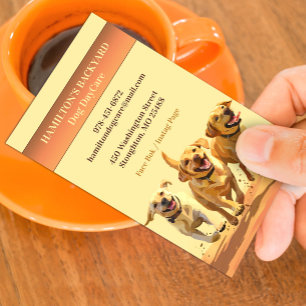 Dog Daycare Walking Pet Sitting Business Card