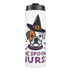Dog Days Meet Spooky Nights One Spooky Nurse Dog Thermal Tumbler