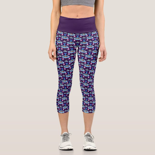 Dog Days Of Summer Capri Leggings (Front)