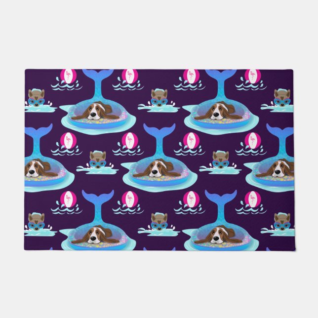 Dog Days Of Summer Doormat (Front)