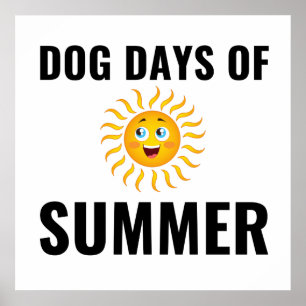 Dog days of summer poster