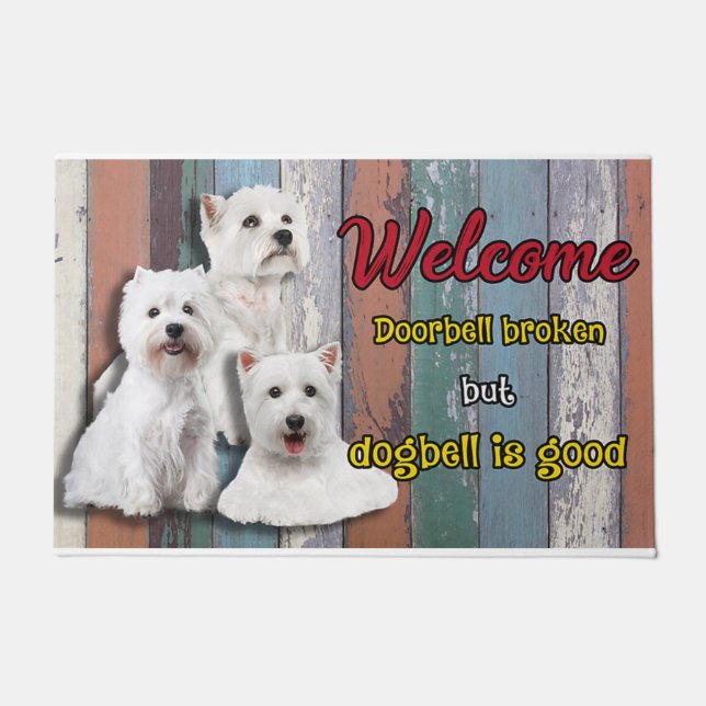 Dog Decorative Mat, Funny Dog Rug (Front)