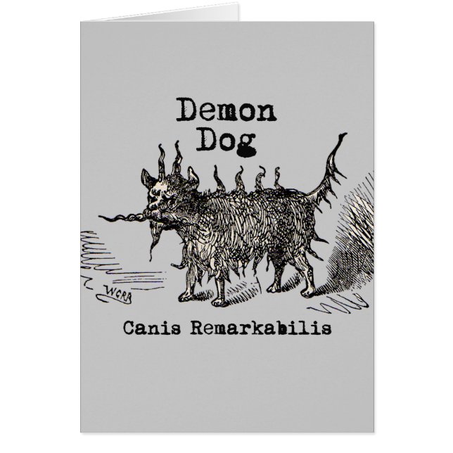 Dog Demon Vintage Funny Cute (Front)