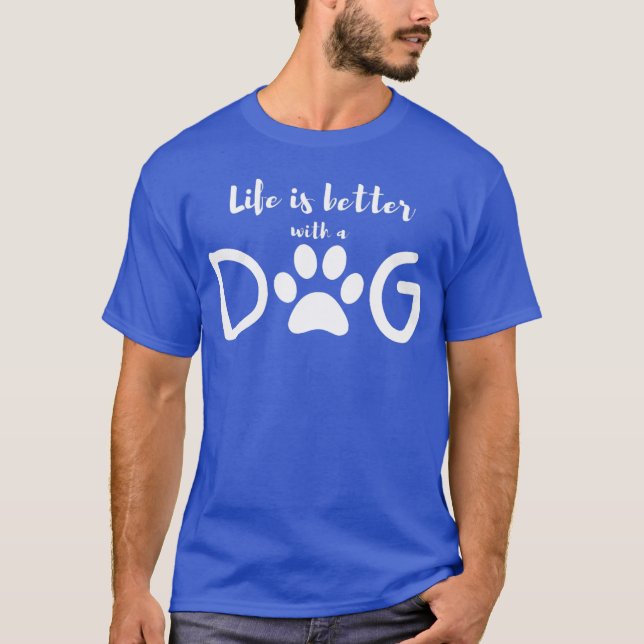 dog design funny retro T-Shirt (Front)