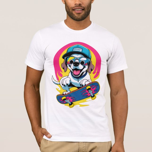 Dog Design Men's T- Shirt Best Design  (Front)