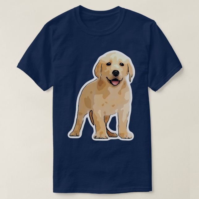 Dog design with a cute Labrador puppy  T-Shirt (Design Front)