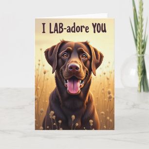 Dog Devotion Fathers Day Card